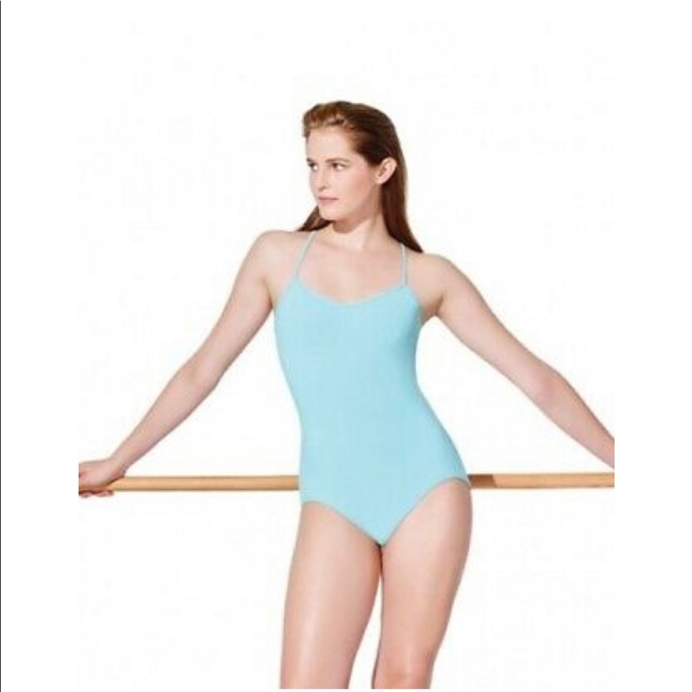 Exclusive Capezio Diamond Mock Halter Leotard - Picture 7 of 8